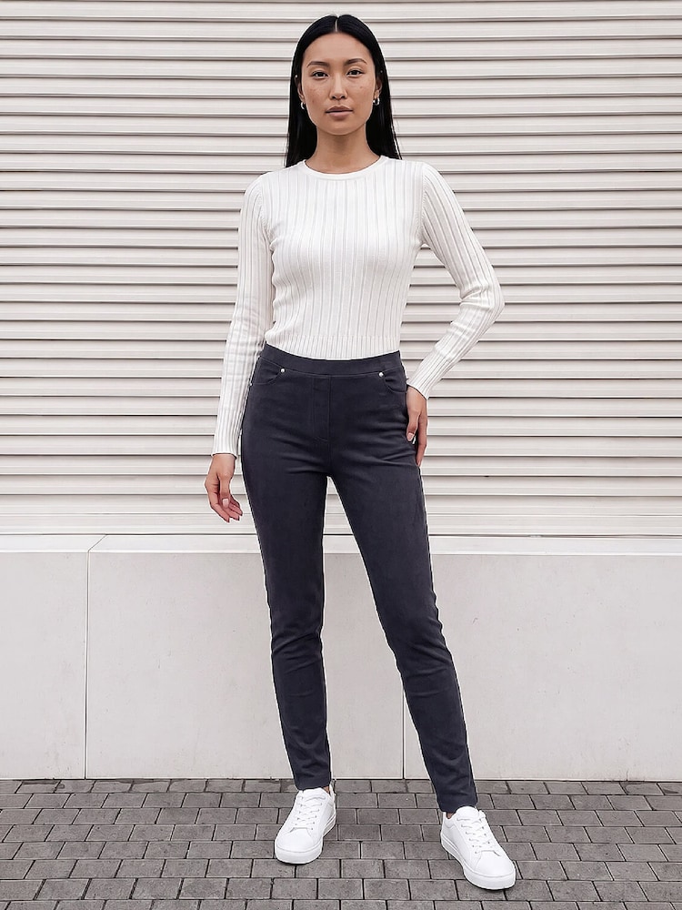 Roman Blue Cord straight Leg Trouser - Image 2 of 4 Roman Blue Cord straight Leg Trouser - Image 2 of 4