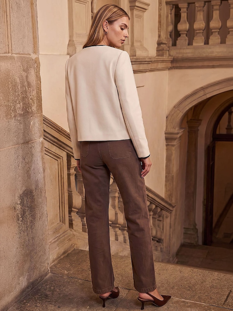Roman White Tipped Smart Jacket - Image 4 of 4 Roman White Tipped Smart Jacket - Image 4 of 4