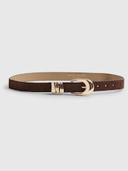 River Island Brown Olivia Attwood Suede Belt - Image 1 of 2