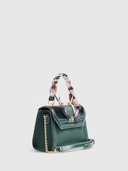 River Island Green Mini Scarf Tote Cross-Body Bag - Image 3 of 6