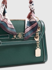 River Island Green Mini Scarf Tote Cross-Body Bag - Image 4 of 6