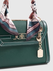 River Island Green Mini Scarf Tote Cross-Body Bag - Image 5 of 6