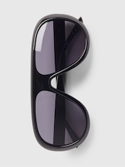 River Island Black Oversized Sunglasses - Image 4 of 4