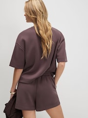River Island Brown Premium Drawstring Shorts - Image 4 of 4