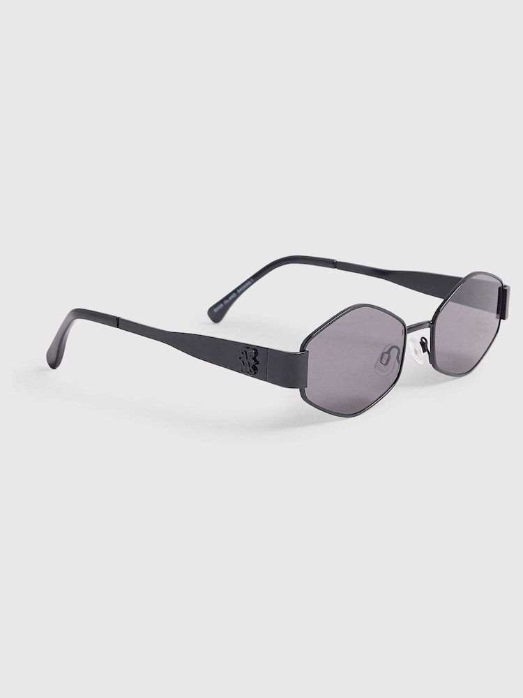 River Island Slim Hexangonal Sunglasses - Imagen 2 de 5