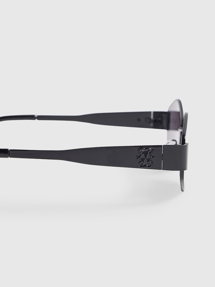 River Island Slim Hexangonal Sunglasses - Imagen 5 de 5
