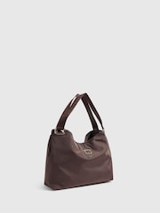 River Island Brown Nylon Slouch Shoulder Bag - Image 2 of 5