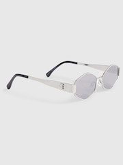 River Island Slim Hexangonal Sunglasses - Imagen 1 de 4