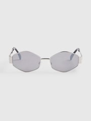 River Island Slim Hexangonal Sunglasses - Imagen 3 de 4