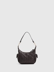 River Island Brown Quilted Utility Cross-Body Bag - Image 3 of 6