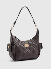 River Island Brown Quilted Utility Cross-Body Bag - Image 4 of 6