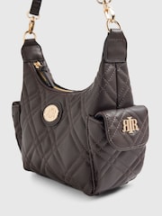 River Island Brown Quilted Utility Cross-Body Bag - Image 5 of 6
