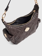 River Island Brown Quilted Utility Cross-Body Bag - Image 6 of 6
