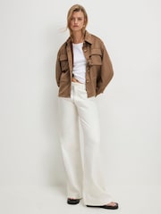 Surchemise à cordon en faux daim River Island - Image 3 sur 4