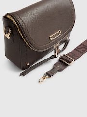 River Island Brown Zip Flap Front Cross-Body Bag - Image 5 of 6