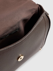 River Island Brown Zip Flap Front Cross-Body Bag - Image 6 of 6