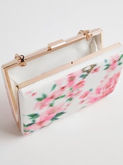 River Island White Floral Hard Shell Clutch Bag - Image 5 of 6
