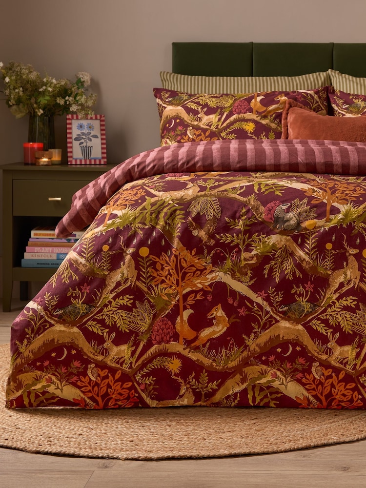 Furn Nya Woodland Reversible Printed Duvet Set - 圖片 4，共 4