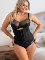 Pour Moi Lingerie Black Hourglass Shapewear Firm Tummy Control Waist Cincher - Image 1 of 5
