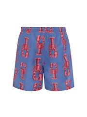 Chelsea Peers Blue Lobster Print Swim Shorts - Image 7 of 7