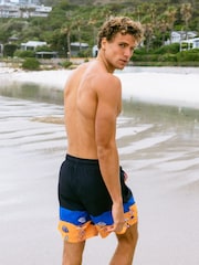 Chelsea Peers Blue Beach Print Swim Shorts - Image 3 of 6
