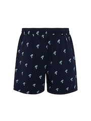Chelsea Peers Blue Embroidered Palm Print Swim Shorts - Image 6 of 6
