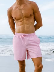 Chelsea Peers Pink Textured Swim Shorts - Image 2 of 7