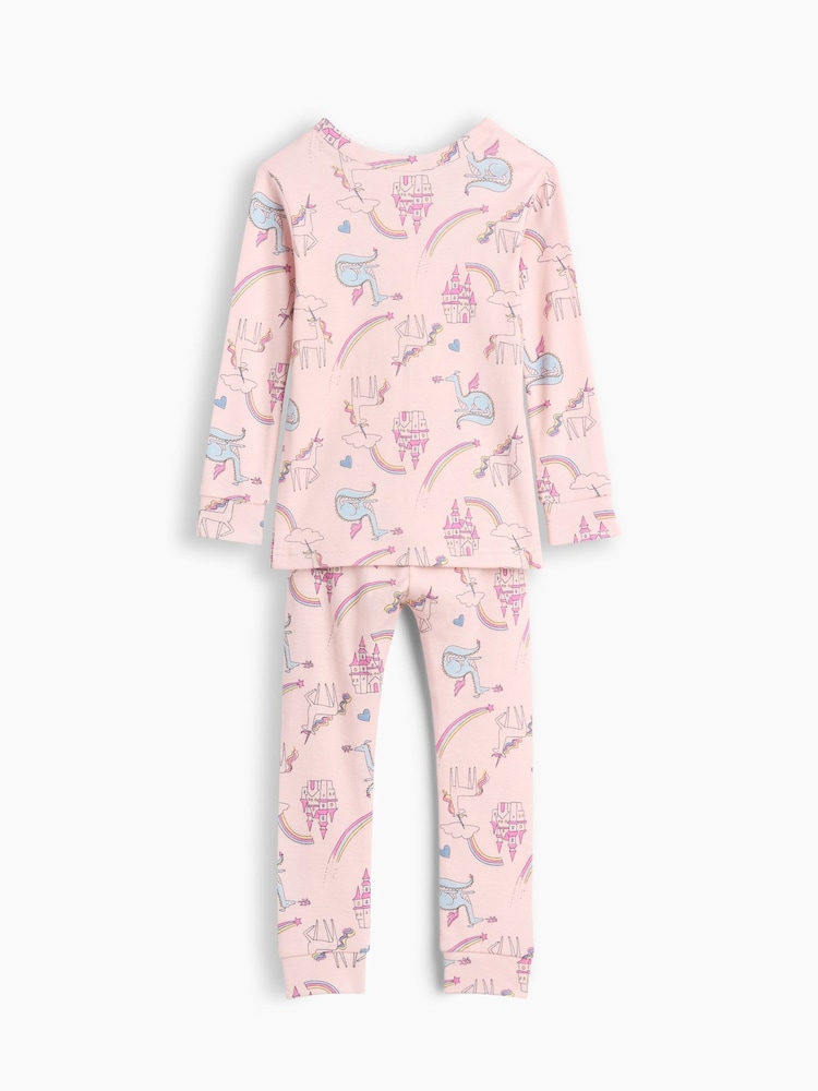 Gap Pink Brushed Cotton Unicorn Pyjamas Set (6mths-5yrs) - Image 1 of 2 Gap Pink Brushed Cotton Unicorn Pyjamas Set (6mths-5yrs) - Image 1 of 2