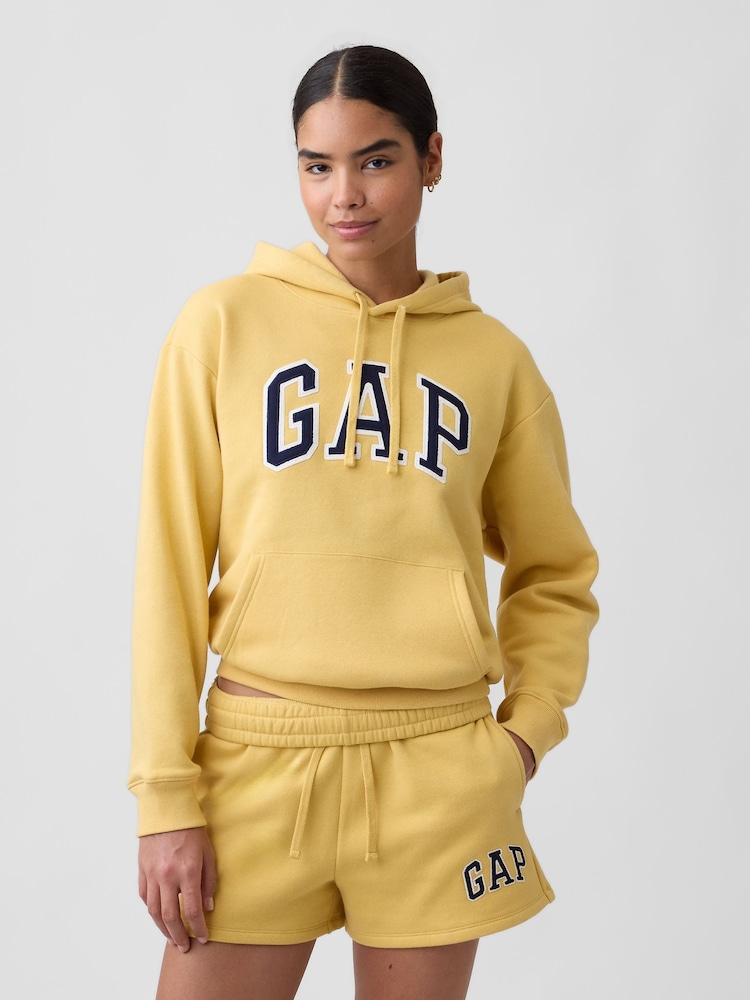 Gap Yellow Relaxed Logo Hoodie - Image 1 of 5 Gap Yellow Relaxed Logo Hoodie - Image 1 of 5