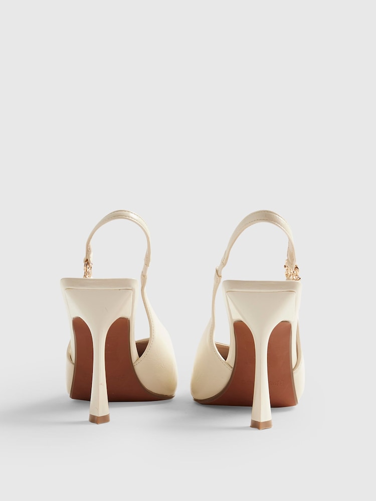River Island логотипі бар өкшелі корт аяқ киімі - 6суретінің 6 суреті