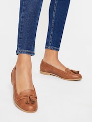 Lipsy Brown Regular Fit Tassel Loafer - Image 1 of 5