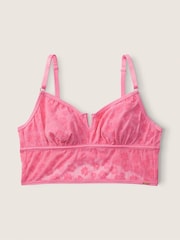 Victoria's Secret PINK Dreamy Pink Velvet Lightly Lined Bralette - Image 3 of 4
