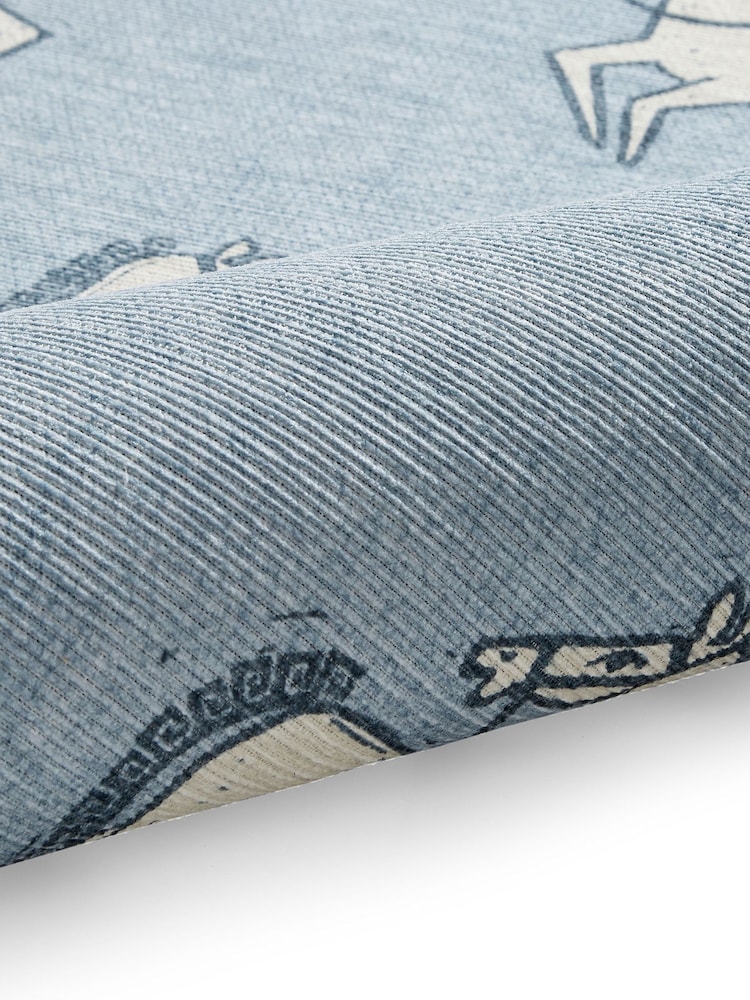 Scion Mist Blue Canter Washable Runner - Image 4 of 4 Scion Mist Blue Canter Washable Runner - Image 4 of 4