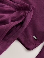 Burgundy Red Cosy Pointelle Long Sleeve Pyjamas - Image 3 of 3