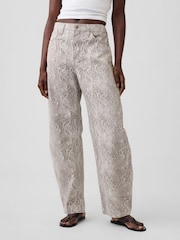 Jean Gap taille haute imprimé serpent - Image 1 sur 4