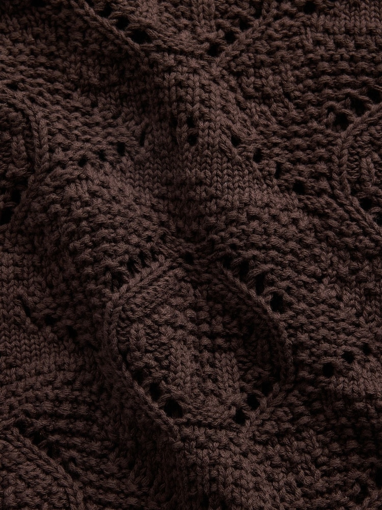 Gap Black Crochet Short Sleeve Jumper - Image 4 of 4 Gap Black Crochet Short Sleeve Jumper - Image 4 of 4