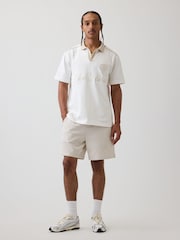Gap Cream Relaxed Logo Rugby Shirt - Image 3 of 4
