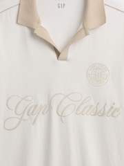 Gap Cream Relaxed Logo Rugby Shirt - Image 4 of 4