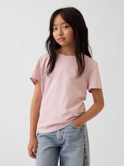 Gap Light Pink VinstageSoft Short Sleeve T-Shirt (4-13yrs) - Image 1 of 4