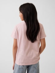 Gap Light Pink VinstageSoft Short Sleeve T-Shirt (4-13yrs) - Image 2 of 4