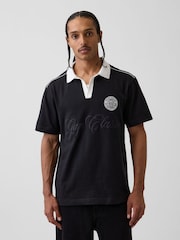 Gap Relaxed Logo Short Sleeve Rugby Shirt - Εικόνα 1 του 4