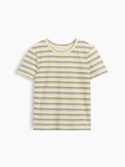 Gap Yellow/Grey Stripe VinstageSoft Short Sleeve T-Shirt (4-13yrs) - Image 3 of 4