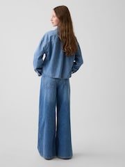 Mid wash - Gap Low Rise Geborduurde I Heart NY Baggy Jeans (5-13jaar) - Afbeelding 2 van 5