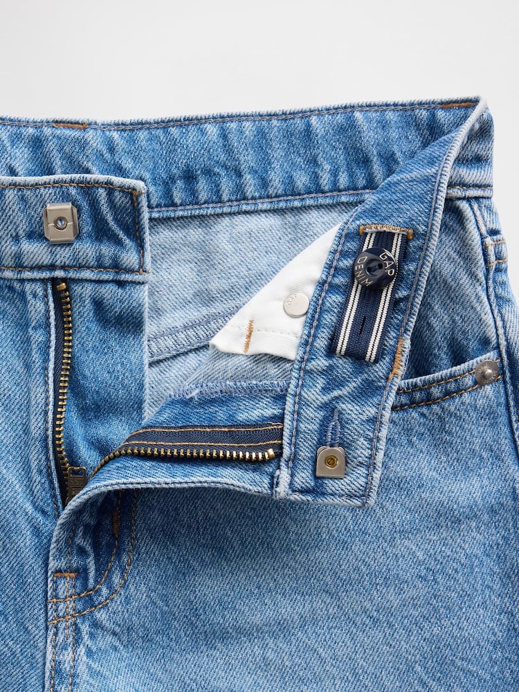 Mid wash - Gap Low Rise Geborduurde I Heart NY Baggy Jeans (5-13jaar) - Afbeelding 5 van 5