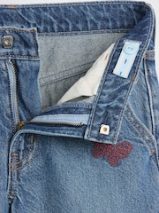 Medium Wash Geborduurd - Gap Low Rise Geborduurde I Heart NY Baggy Jeans (5-13jaar) - Afbeelding 5 van 6