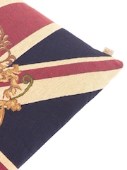 Evans Lichfield Multicolour Union Jack Lion Tapestry Fibre Fill 65x45cm Cushion - Image 4 of 4