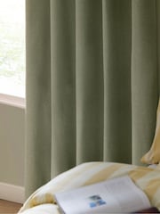 Furn Sage The Ultimate Blackout Woven Textured Eyelet Curtains - Image 3 of 6