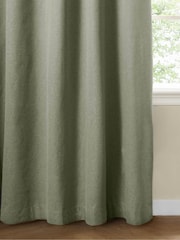Furn Sage The Ultimate Blackout Woven Textured Eyelet Curtains - Image 5 of 6