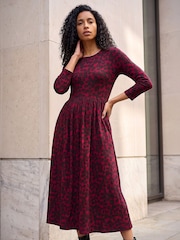 Roman Abstract Spot Stretch Midi Dress - Imagen 1 de 4