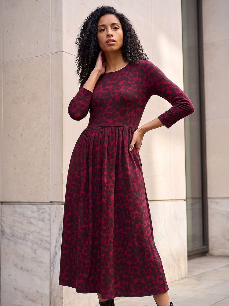Roman Abstract Spot Stretch Midi Dress - Imagen 1 de 4 Roman Abstract Spot Stretch Midi Dress - Imagen 1 de 4